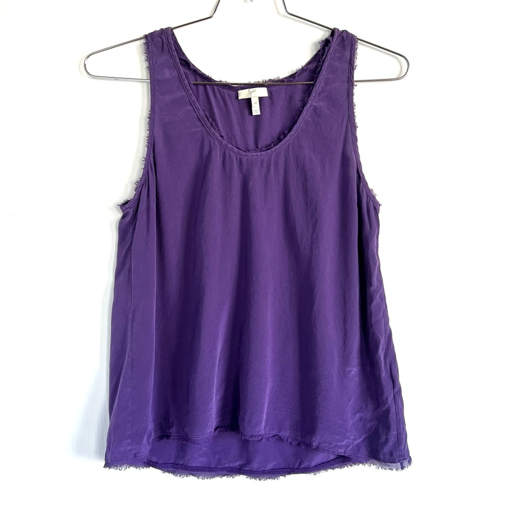 Joie silk sleeveless purple blouse top